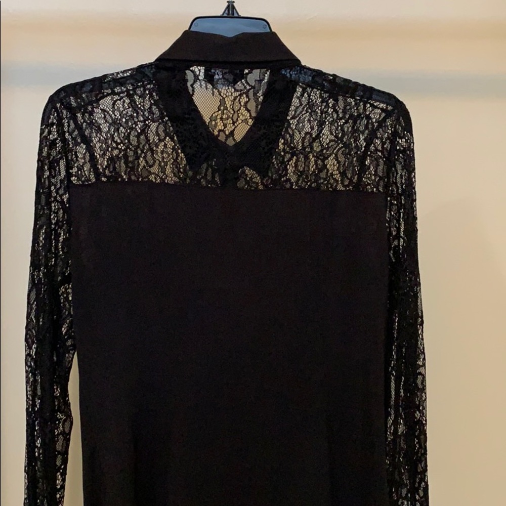 Black long sleeve blouse
